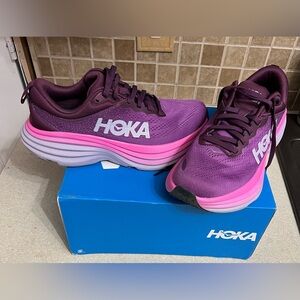 Hoka Purple Running Shoes Bondi 8